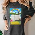 Frutiger Aero Aesthetic Rainbow Glitch Art Women's Comfort Colors T-Shirt Pepper