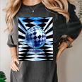 Frutiger Aero Aesthetic Tech Checkered Room Orb Sky Women's Comfort Colors T-Shirt Pepper Frutiger Aero Aesthetic Tech Checkered Room Orb Sky Women's Comfort Colors T-Shirt Pepper