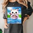Frutiger Aero Aesthetic Tech Kawaii Ramen Cat Fishes Raglan Baseball Tee Women's Comfort Colors T-Shirt Pepper Frutiger Aero Aesthetic Tech Kawaii Ramen Cat Fishes Raglan Baseball Tee Women's Comfort Colors T-Shirt Pepper