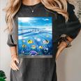 Frutiger Aero Aesthetic Tech Ocean Underwater Fishes Women's Comfort Colors T-Shirt Pepper Frutiger Aero Aesthetic Tech Ocean Underwater Fishes Women's Comfort Colors T-Shirt Pepper