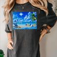 Frutiger Aero Beach Y2k Aesthetic Palm Tree Sand Ocean Premium Women's Comfort Colors T-Shirt Pepper Frutiger Aero Beach Y2k Aesthetic Palm Tree Sand Ocean Premium Women's Comfort Colors T-Shirt Pepper