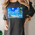 Frutiger Aero Beach Y2k Aesthetic Palm Tree Sand Ocean Women's Comfort Colors T-Shirt Pepper Frutiger Aero Beach Y2k Aesthetic Palm Tree Sand Ocean Women's Comfort Colors T-Shirt Pepper