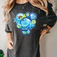 Frutiger Aero Metro Abstract Maximalism 2000s Nostalgia Women's Comfort Colors T-Shirt Pepper