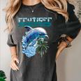 Frutiger Aero Splashy Dolphin Y2k Aesthetic Graphic Women's Comfort Colors T-Shirt Pepper