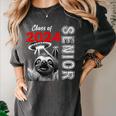 Fun Trendy UFO Sloth Graduation Class Of 2024 Senior Women's Comfort Colors T-Shirt Pepper