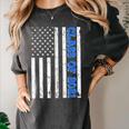 Funny Class Of 2021 American Flag Senior Graduation Women's Comfort Colors T-Shirt Pepper
