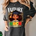 Future HBCU Grad Afro Girl College Graduation Kids Women's Comfort Colors T-Shirt Pepper