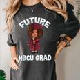 Future HBCU Grad Girl Wearing Graduation Gown Women's Comfort Colors T-Shirt Pepper
