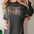 Future Teacher Educator Teacher In Progress Graduation Women's Comfort Colors T-Shirt Pepper