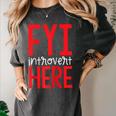 Fyi Introvert Here Raglan Baseball Tee Women's Comfort Colors T-Shirt Pepper