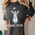 Game Over Graduate Gaming Graduation Cap Class Of 2018 Tee Women's Comfort Colors T-Shirt Pepper