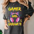 Gamer Girl Graduate Shirt Girls Kids Gamer Graduation Women's Comfort Colors T-Shirt Pepper