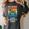 Gamer Graduation 2021 Retro 9th Grade Level Complete Women's Comfort Colors T-Shirt Pepper