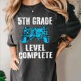 Gamer Graduation 5th Grade Level Complete Video Games Boys Women's Comfort Colors T-Shirt Pepper