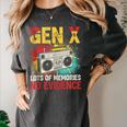 Gen X Lots Of Memories No Evidence Retro Nostalgia Humor Women's Comfort Colors T-Shirt Pepper