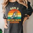 Gen X Slide Strong Generation X Gen Xer Nostalgia Women's Comfort Colors T-Shirt Pepper Gen X Slide Strong Generation X Gen Xer Nostalgia Women's Comfort Colors T-Shirt Pepper