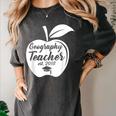 Geography Teacher Est 2018 School Graduation T Shirt Women's Comfort Colors T-Shirt Pepper