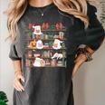Ghost Christmas Reading Book Lover Library Christmas Teacher Women's Comfort Colors T-Shirt Pepper Ghost Christmas Reading Book Lover Library Christmas Teacher Women's Comfort Colors T-Shirt Pepper