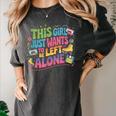 This Girl Just Wants To Be Left Alone Retro Nostalgia Women's Comfort Colors T-Shirt Pepper
