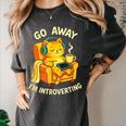 Go Away I'm Introverting Cat Coffee Headphones Women's Comfort Colors T-Shirt Pepper Go Away I'm Introverting Cat Coffee Headphones Women's Comfort Colors T-Shirt Pepper