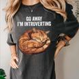 Go Away I'm Introverting Cat Introvert Men Women Girls Kids Women's Comfort Colors T-Shirt Pepper