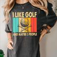 I Like Golf And Maybe 3 People Introvert Raglan Baseball Tee Women's Comfort Colors T-Shirt Pepper I Like Golf And Maybe 3 People Introvert Raglan Baseball Tee Women's Comfort Colors T-Shirt Pepper