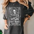 Good Girl Dirty Books Humor Dark Romance Bookworm Women's Comfort Colors T-Shirt Pepper