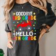 Goodbye 3rd Grade Hello 4th Grade Graduation 2024 Women's Comfort Colors T-Shirt Pepper