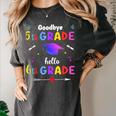 Goodbye 5th Grade Graduation Class Of 2023 Hello 6th Grade Women's Comfort Colors T-Shirt Pepper