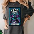 Gothic Girl Tarot Card Introverted Reader And Reading Women's Comfort Colors T-Shirt Pepper
