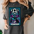 Gothic Girl Tarot Card Introverted Reader And Reading Women's Comfort Colors T-Shirt Pepper