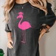 Graduate Cute Pink Flamingo Graduation Women's Comfort Colors T-Shirt Pepper