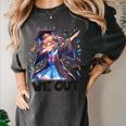 We Out Graduate Dabbing Anime Girl Grad Graduation Women's Comfort Colors T-Shirt Pepper