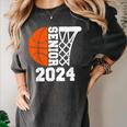 Graduate Senior Class Of 2024 Basketball Player Graduation Women's Comfort Colors T-Shirt Pepper