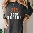 Graduate Senior Class Of 2026 Basketball Player Graduation Women's Comfort Colors T-Shirt Pepper