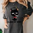 I Graduated Class Of2023 Cat Graduation Women's Comfort Colors T-Shirt Pepper