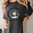 I Graduated Can I Go Back To Bed Now 2024 Graduation Panda Women's Comfort Colors T-Shirt Pepper
