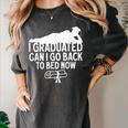 I Graduated Can I Go Back To Bed Now Graduation Men Women's Comfort Colors T-Shirt Pepper