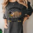 I Graduated Can I Go Back To Bed Sloth Graduation Cap Women's Comfort Colors T-Shirt Pepper