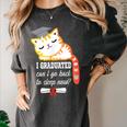 I Graduated Can I Go Back To Sleep Now Graduation Women's Comfort Colors T-Shirt Pepper