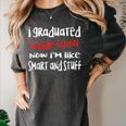 I Graduated Middle School Graduation Women's Comfort Colors T-Shirt Pepper