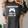 I Graduated Time To Level Up Graduation T-Shirt Women's Comfort Colors T-Shirt Pepper