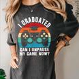 I Graduated Can I Unpause My Game Now Retro Graduation Women's Comfort Colors T-Shirt Pepper
