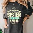 Graduation 2019 TShirt Proud Sister Of A Senior Women's Comfort Colors T-Shirt Pepper