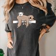 Graduation 2022 PhD Sloth Bachelor Master School Doctor Women's Comfort Colors T-Shirt Pepper
