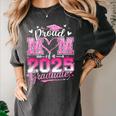Graduation 2025 Proud Mom Of 2025 Graduate Floral Women Women's Comfort Colors T-Shirt Pepper