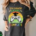 Graduation 5th Grade Level Complete Gamer Class 2021 Gaming Women's Comfort Colors T-Shirt Pepper