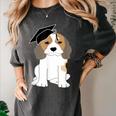 Graduation Beagle Dog 2017 Graduate Graduation Tee Women's Comfort Colors T-Shirt Pepper