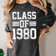 Graduation Class 1980 Women's Comfort Colors T-Shirt Pepper