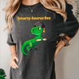 Graduation Dinosaur Smarty Saurus Rex Diploma Dinosaur Women's Comfort Colors T-Shirt Pepper